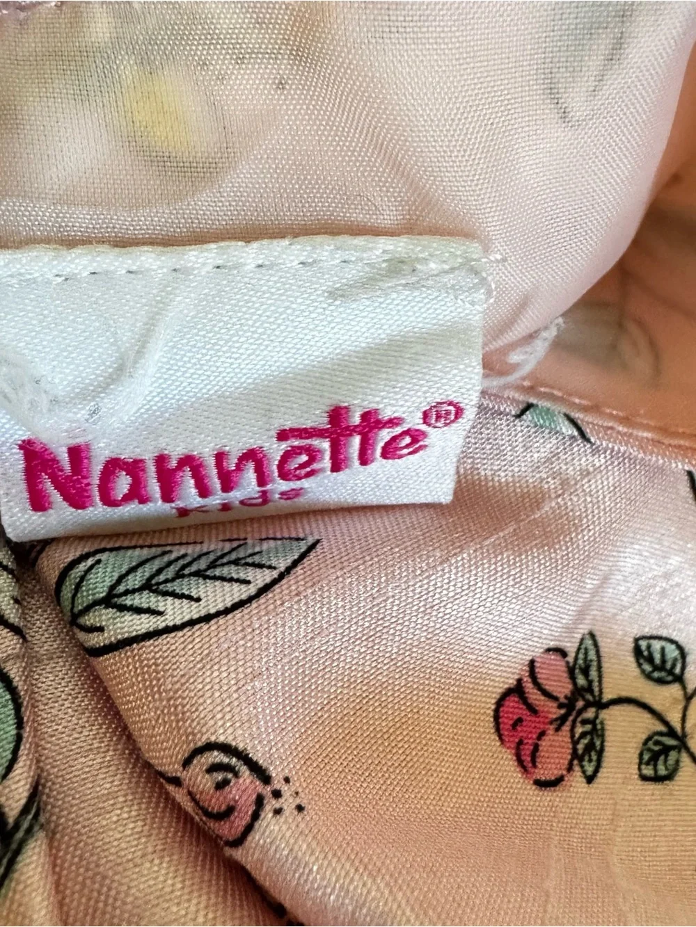Nannette Pink Floral Party Dress with Tulle Trim